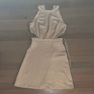 Alters state golden shimmer dress never worn
